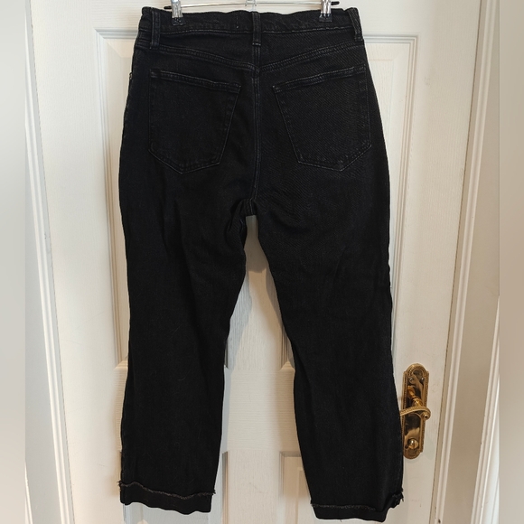ABERCROMBIE & FITCH The Ankle Straight Ultra Highrise Jeans Black - Picture 3 of 3